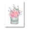Designart - Gift Box With Pink Roses - Farmhouse Canvas Wall Art Print